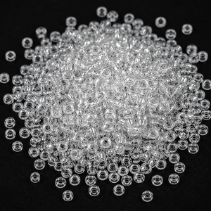Jaunty 8'0 Round Clear 2mm Mix Preciosa <b>Seed</b> Beads (Crystal Lampwork & Glass) Bulk <b>Pack</b> for Jewelry Making Craft Embroidery - Product Image 2
