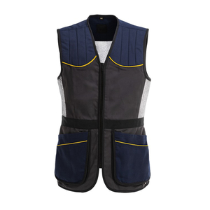 Chaleco de Caza y Tiro Personalizado Azul con Múltiples Paneles para Tiro al Pichón, Ligero, de Poliéster, con Logotipo Personalizado OEM - Product Image 6
