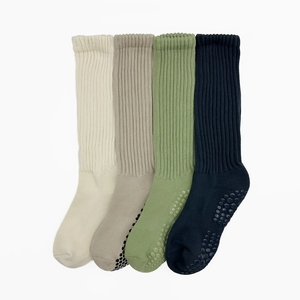 Pilates <b>Grip</b> Slouch <b>Socks</b> Knitted Nonslip Autumn Spandex/Nylon/Cotton Quick Dry & Breathable Wholesale Custom High Quality - Product Image 4