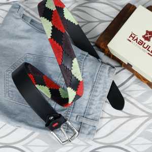 Ceintures polo en cuir unisexes, durables, cousues, de fabrication argentine, avec logo personnalisé et variété de couleurs, service OEM disponible. - Product Image 5