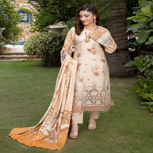 Trajes Punjabi para mujeres Ropa diaria Ropa india de Pakistán Viscosa Salwar Kameez por Linen DR Haris Factory Mejor precio - Product Image 4