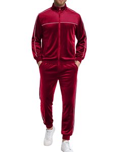 Chándal con Capucha de Forro Polar Azul para Hombre, Cierre de Cremallera, Corte Regular, Estilo Deportivo, Diseño con Bolsillos, Ropa de Invierno, Servicio OEM, 100% Algodón - Product Image 2
