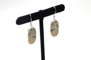Pendientes de Aro de Ágata Natural con Plata Alemana – Joyería Artesanal de Aro con Piedras Preciosas para Mujer - Product Image 2