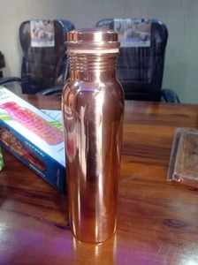 hammered <b>copper</b> <b>bottle</b> plain Direct Drinking <b>Bottle</b> for Children Portable Eco-Friendly Korean Design Large Capacity Tour - Product Image 3