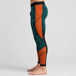 Leggings de compression personnalisés pour hommes Amkoor, couleur au choix, longueur intégrale, en spandex et nylon, imprimé numérique, taille élastique, collants de sport - Product Image 4