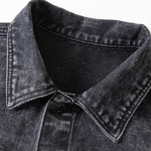 <b>Men's</b> Classic Denim <b>Jacket</b> Regular Fit Turn-down Collar Solid Color Washed Casual Autumn Style - Product Image 4