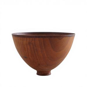 Bol de fruits et légumes rond en bois d'acacia de qualité supérieure Petit bol de service en bois au design moderne Cuisson des aliments Occasions pour bébés - Product Image 6