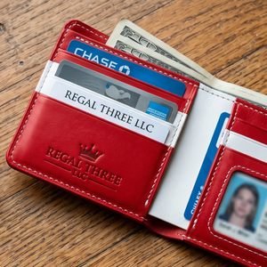 Portefeuille court en cuir véritable vintage avec fermeture éclair, blocage RFID, plusieurs emplacements pour cartes, usage quotidien pour homme, style minimaliste, couleur jaune - Product Image 6