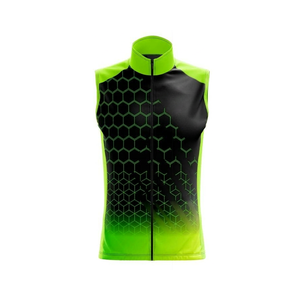 Chaleco de Ciclismo Sublimado Personalizado Sin Decoloración, Chaqueta de Ciclismo sin Mangas Resistente, Transpirable y Cortavientos para Equipo de Ciclismo - Product Image 2