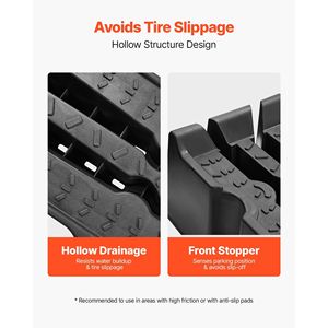 2 Rampe Portatili per Auto ad Alto Profilo, Capacità 16000 Libbre, Altezza Sollevamento 6.7 Pollici, per Manutenzione Garage Domestico - Product Image 4