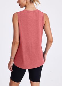 Camiseta sin mangas premium para mujer, corte ajustado, acanalada, de algodón suave, estilo casual urbano, ropa de verano, proveedor mayorista - Product Image 5