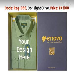 Camisa de manga larga de algodón 100% para hombre con logotipo personalizado del proveedor directo de fábrica Diseño informal formal Primavera Otoño Tallas grandes - Product Image 3