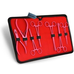 Kit de Herramientas de Piercing Corporal de Acero Inoxidable Rosa de Alta Calidad, Juego de Instrumentos Duraderos para Tatuajes y Maquillaje Permanente - Product Image 6