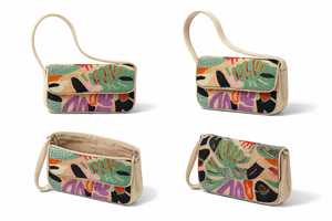 Bolso de Hombro Cruzado de Moda Hecho a Mano con Cuentas Abstractas Vintage para Mujer - Mini Bolso de Diseño Colorido y Moderno con Cuentas de Nylon y Lona - Product Image 3