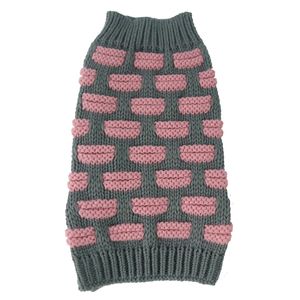 <b>Designer</b> Ribbed Turtle Neck <b>Dog</b> Sweater Fashion Weaved Heavy Knit Pet <b>Clothes</b> - Product Image 1