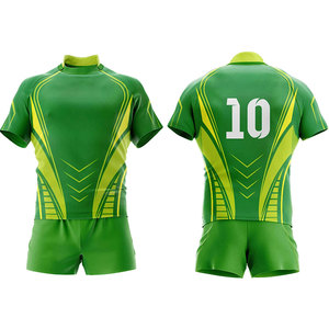 ชุดรักบี้ระบายอากาศได้ดี น้ำหนักเบา แห้งเร็ว ทนทาน ผลิตจากโพลีเอสเตอร์ ปรับแต่งได้ ชุดฝึกซ้อมกีฬาสำหรับผู้ชายและผู้ใหญ่ - Product Image 1