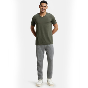 Pantalon de jogging réfléchissant pour homme – Survêtement décontracté coupe ajustée avec revers élastiques – Sécurité nocturne – Style streetwear - Product Image 4