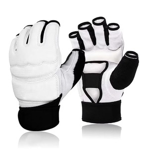 Guantes Profesionales de Cuero de Medio Dedo para Grappling, con Absorción de Humedad y Cierre de Cordones para MMA, Logotipo Personalizado, Diseño Propio, Bajo Precio - Product Image 5