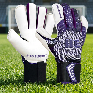 Gants de gardien de but professionnels personnalisés avec impression, support OEM pour l'entraînement au football et au soccer, paume en latex épais - Product Image 4