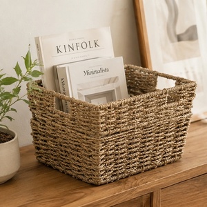 <b>Rectangular</b> <b>Storage</b> Seagrass <b>Baskets</b> - Product Image 2