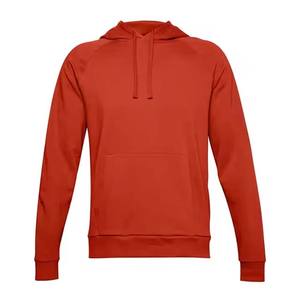 Men's Custom Logo Basics Hoodie with Drop Shoulder and 100% Cotton Blended Fleece Fabric - Product Image 4