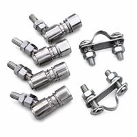 Nouveau Kit de Connecteurs de Commande Marine en Acier Inoxydable 316 TECHNO 3D, Raccords à Rotule et Serre-câbles M5 M6, Durables, Forgés et Polis