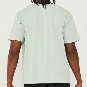 T-shirt Homme de Luxe Personnalisé en Coton Lourd 100% de Haute Qualité, Col Montant, Coupe Boxy, Vierge, OEM - Product Image 2