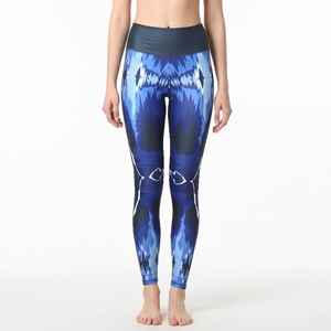 Leggings élégants pour femmes de haute qualité, imprimés sur mesure, vente en gros, taille élastique, motif uni, impression par sublimation - Product Image 6