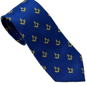 Corbata con Símbolo Fraternal, Ligera, para Uso en Exteriores, para Hombre, Corbata del Compás Sagrado, Corbata del Cuadrado de la Virtud - Product Image 1