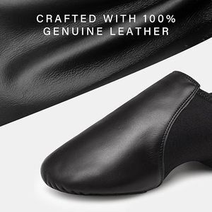 Zapatos de Baile Jazz Irlandés para Niñas, de Cuero Suave y Lona Elástica, con Tacón Bajo, Estilo Slip-On, Marca Baifa Danzo, Logotipo Personalizado, MOQ Bajo, OEM, ODM, DDP - Product Image 5