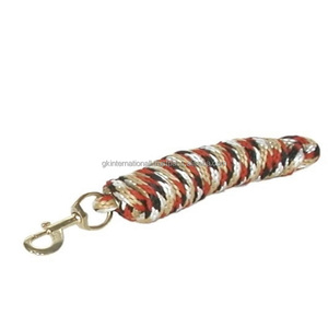 Laisse pour cheval en coton et polyester, prix de gros, best-seller, avec mousqueton réglable en laiton ou nickel - Product Image 3