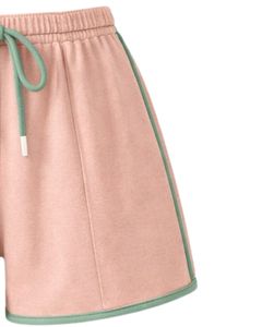 Peach Green Women Camisole And Shorts <b>Set</b> Summer Two Piece Outfit Cotton Blend Crop Top Drawstring Shorts Casual Lounge <b>Set</b> - Product Image 5