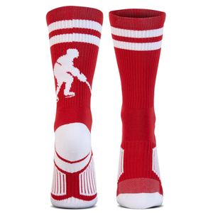 Chaussettes de sport respirantes à compression personnalisées par le fabricant, en nylon, coton et élasthanne, à séchage rapide, pour hommes, chaussettes de performance athlétiques - Product Image 3