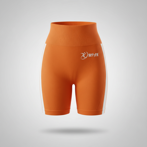 กางเกงขาสั้นออกกำลังกายสำหรับผู้หญิง กางเกงขาสั้นเอวยางยืด ระบายอากาศ แห้งเร็ว เอวสูง สำหรับโยคะ ฟิตเนส กระชับสัดส่วน - Product Image 1