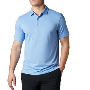 Chemise à manches courtes unie pour homme, OEM Custom, polo léger en coton mélangé doux et confortable à manches courtes - Product Image 6