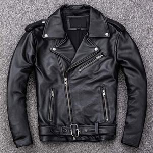 Blouson de motard unisexe noir en polyester, manches longues, style moto classique, coupe-vent, pour l'été et toutes les saisons, personnalisable - Product Image 1