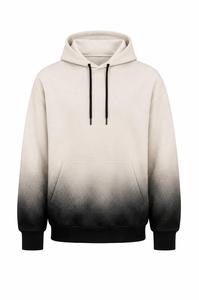 Sweat-shirt à capuche dégradé en molleton de coton pour homme, coupe classique, séchage rapide, écologique, avec poche, pour l'automne - Product Image 3