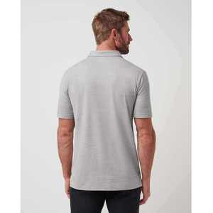 Service OEM, vente en gros de polos pour hommes à manches courtes, personnalisables, rouge et gris - Product Image 3