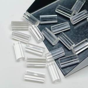 Perles de quartz à facettes, pierres précieuses naturelles transparentes en forme de tuyau pour la fabrication de bijoux, fournisseur en gros, en vrac - Product Image 6