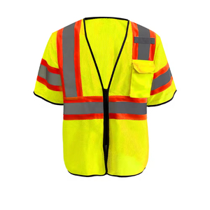 Gilet de sécurité routière haute visibilité |   Gilet de sécurité réfléchissant avec bande réfléchissante durable pour les travailleurs de la construction et du trafic - Product Image 6