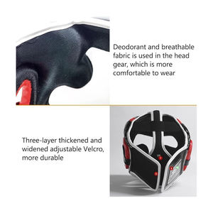 Protector de Cabeza de Boxeo Personalizable de PU, Protección Facial Cómoda para Entrenamiento y Deportes al Aire Libre, Tallas 12oz, Estilo Guante - Product Image 4