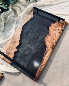 ถาดเสิร์ฟอาหารหวานทันสมัยสำหรับโรงแรม ถาดเสิร์ฟไม้เรซิ่นสำหรับวางบนโต๊ะ ถาดเก็บอาหาร ถาดเสิร์ฟอาหารค่ำ ขายดี - Product Image 3