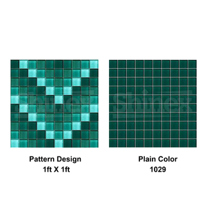 Carreaux de piscine de style mosaïque complexe avec finition brillante pour embellir les sols, les murs et les lignes de délimitation des piscines de villas - Product Image 2