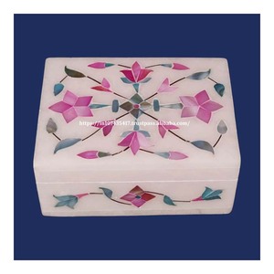 <b>Hexagonal</b> Shape Best Premium Best Modern Look Marble Inlay <b>Box</b> With Mother Of Pearl Material Use For Jewelry Storage <b>Gift</b> Item - Product Image 6