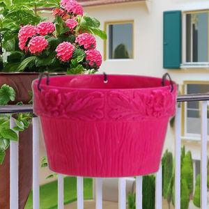 Pots de plantes suspendus en plastique écologique légers de 9 pouces, crochets modernes pour contenants de fleurs suspendus, pour la maison, le jardin, l'intérieur - Product Image 2