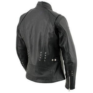 Veste en cuir PU pour homme, style décontracté, haute qualité, tendance, pour motard, coupe slim, sur mesure. - Product Image 3