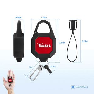 Porte-outils rétractable robuste en ABS pour pêche et badges, anti-perte, pour pinces, ciseaux, clés, activités de plein air - Product Image 4