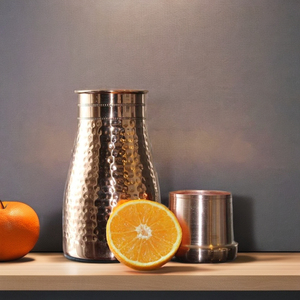 Pot en cuivre artisanal martelé de luxe, empilable, résistant à l'humidité, léger, pour la cuisine et les cadeaux d'affaires - Product Image 2