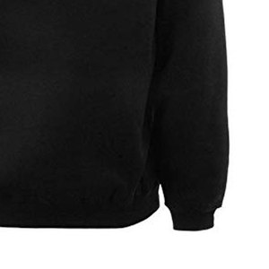 Sudadera con Capucha Unisex de Manga Larga de Algodón – Sudadera Lisa Negra para Hombre y Mujer, Ropa Casual Cómoda, Talla 2XL - Product Image 6