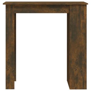 Table de bar rectangulaire en bois d'ingénierie en chêne fumé, mobilier de bar élégant pour la maison - Product Image 5